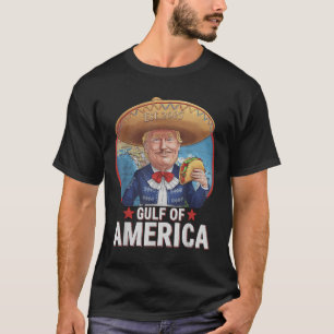T-shirt Drapeau Américain 2025 Du Golfe Rétro D'Amérique E