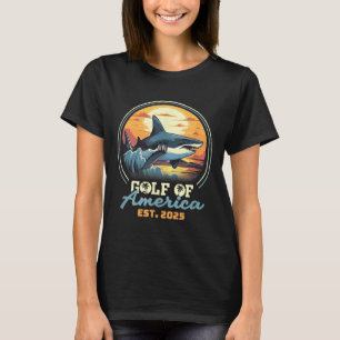 T-shirt Drapeau Américain 2025 Golfe Du Mexique