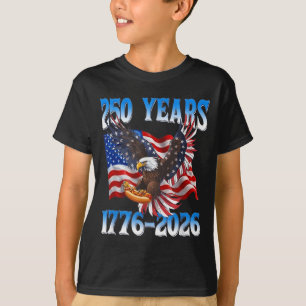 T-shirt Drapeau américain 250 ans 1776 2026 Aigle Hotdog 4