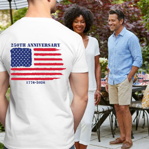 T-shirt Drapeau américain 250e anniversaire Avions à réact