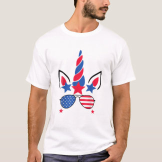 T-shirt Drapeau américain 4 juillet