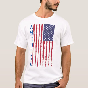 T-shirt Drapeau américain 4 juillet