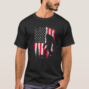T-shirt Drapeau américain 4 juillet Bigfoot