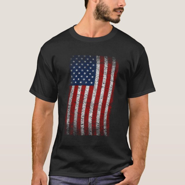 T-shirt Drapeau américain 4 juillet drapeau américain patr (Devant)