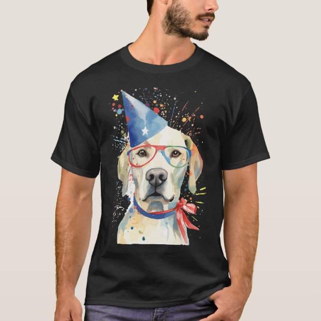 T-shirt Drapeau américain 4 juillet États-Unis Patriotique (Devant)