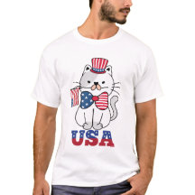Drapeau américain 4 juillet Kitten
