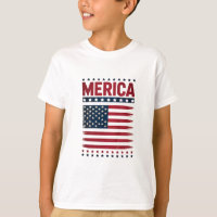 Drapeau Américain 4 juillet Merica