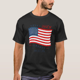 T-shirt Drapeau américain 4 juillet Patriotique American G