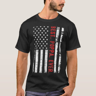 T-shirt Drapeau américain 4 juillet plat