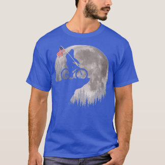 T-shirt Drapeau Américain À Vélo