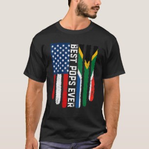 T-shirt Drapeau Américain Afrique du Sud Drapeau Meilleur