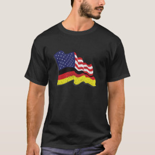T-shirt Drapeau américain allemand I Oktoberfest I USA Amé