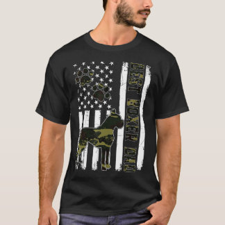 T-shirt Drapeau américain Amoureux des chiens pour père Me