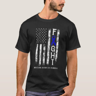 T-shirt Drapeau américain Ankyloser Spondylitis Warritis