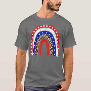 T-shirt Drapeau américain arc-en-ciel patriotique 4 juille