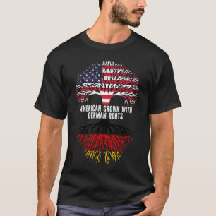T-shirt Drapeau américain avec racines allemandes USA