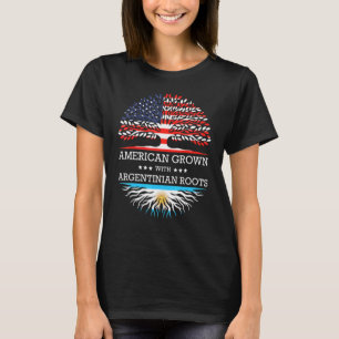 T-shirt Drapeau américain avec racines argentines