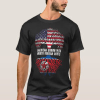 Drapeau américain avec racines nord-coréennes USA