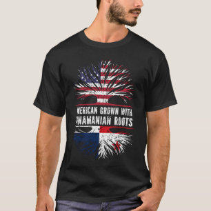 T-shirt Drapeau américain avec racines panaméennes USA