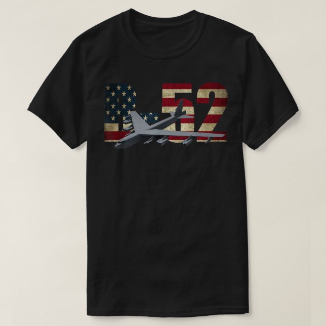 T-shirt Drapeau américain B-52 Stratofortress Bomber (Design devant)