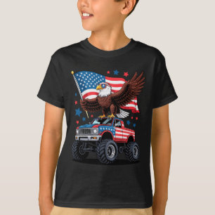 T-shirt Drapeau américain Bald Eagle heureux 4 juillet Ind