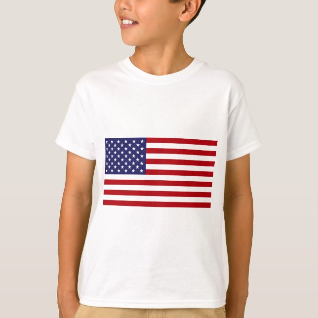T-shirt Drapeau américain - bannière étoilée - vieille (Devant)