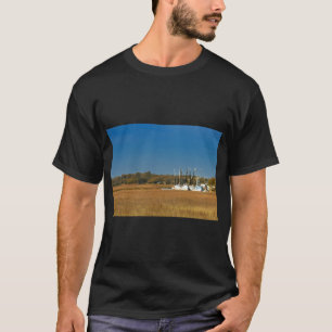 T-shirt Drapeau américain Bar rayé Drapeau de pêche
