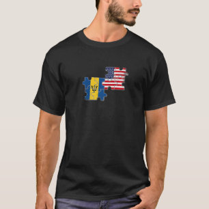 T-shirt Drapeau américain barbadien