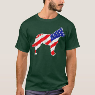 T-shirt Drapeau Américain Bataille Australienne Patriotiqu