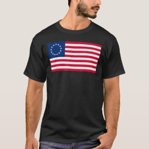 T-shirt Drapeau américain Betsy Ross 1777 Révolutionnaire 