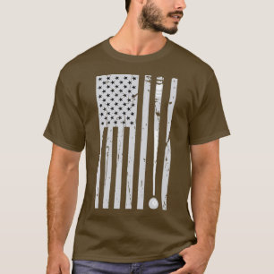 T-shirt Drapeau américain Billiard Pool Joueur Hommes Femm
