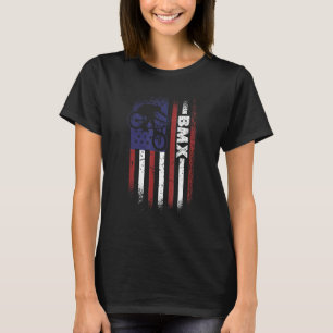 T-shirt Drapeau américain Bmx Vinatge Bmx Sports Vintage