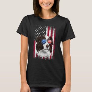 T-shirt Drapeau américain Border Collie patriotique  4 