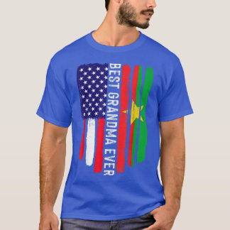 T-shirt Drapeau américain Burkina Faso Drapeau meilleur gr