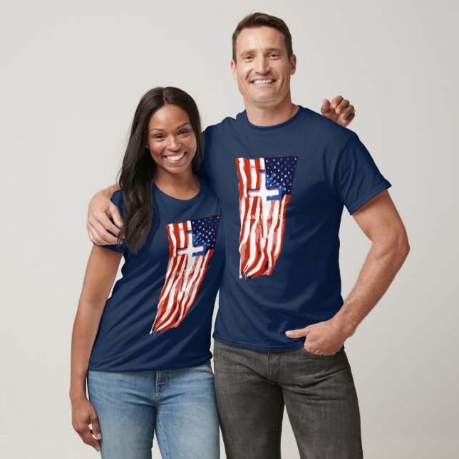 T-shirt Drapeau américain (C) (Unisexe)