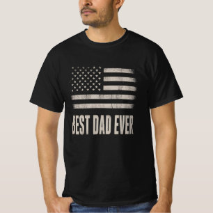 T-shirt Drapeau américain Cadeau de la fête des pères pour