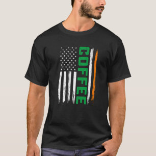 T-shirt Drapeau américain café Saint Patrick Hommes Femmes