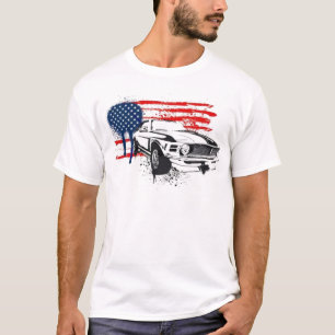 T-shirt Drapeau américain Camaro des Etats-Unis de muscle…