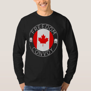 T-shirt Drapeau américain Canada Convoi pour la liberté du