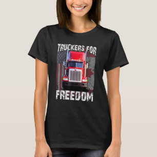 T-shirt Drapeau américain Canada Convoi pour la liberté du