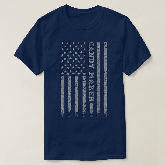 T-shirt Drapeau américain Candy Maker 319 (Design devant)