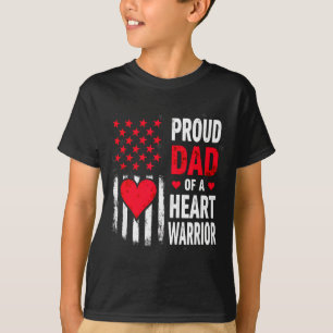 T-shirt Drapeau américain CHD Sensibilisation Papa fier d'