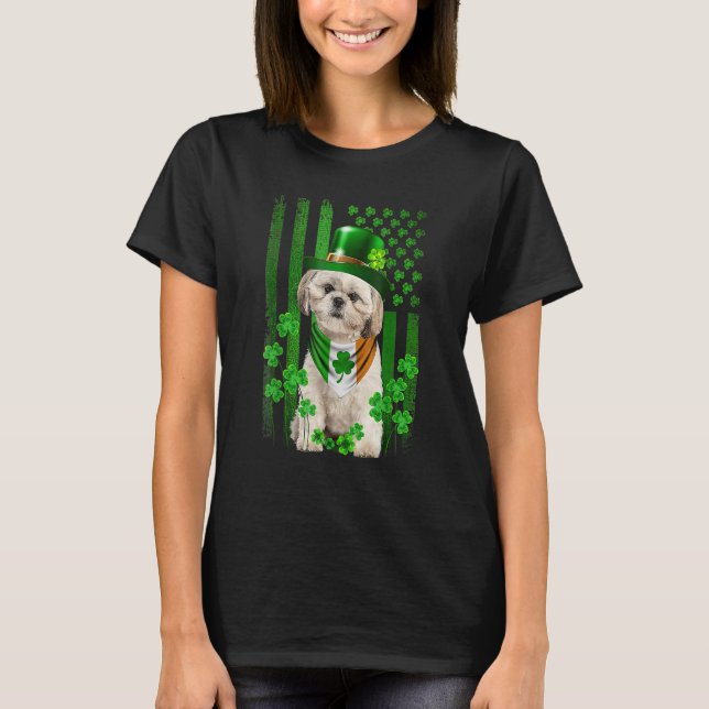 T-shirt Drapeau américain Chih Tzu Chien Casquette Irlanda (Devant)