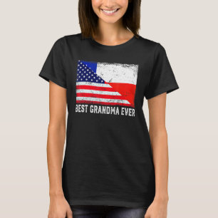 T-shirt Drapeau américain Chili Drapeau meilleure famille 