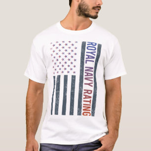 T-shirt Drapeau américain - Classement Royal Navy