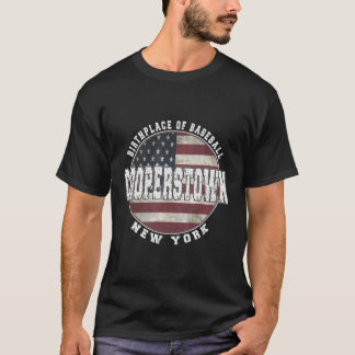 T-shirt Drapeau américain Cooperstown New York