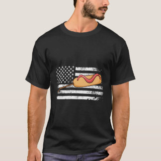 T-shirt Drapeau américain Corndog State Fair Fried Corn Do