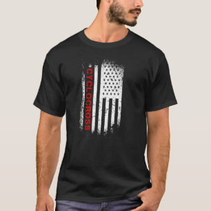 T-shirt Drapeau américain Cyclocross