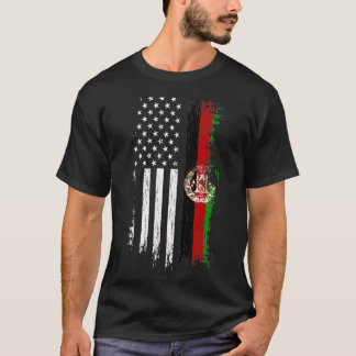 T-shirt Drapeau américain d'Afghanistan