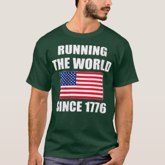 T-shirt Drapeau Américain De 1776 : Des Femmes Courent Le 